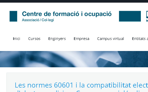 Les normes 60601 i la compatibilitat electromagnètica (CEM) en equips d'electromedicina. Curs presencial/online en directe
